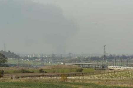 Kent Messenger Group photographer BARRY CRAYFORD captured this picture from a high point in Strood