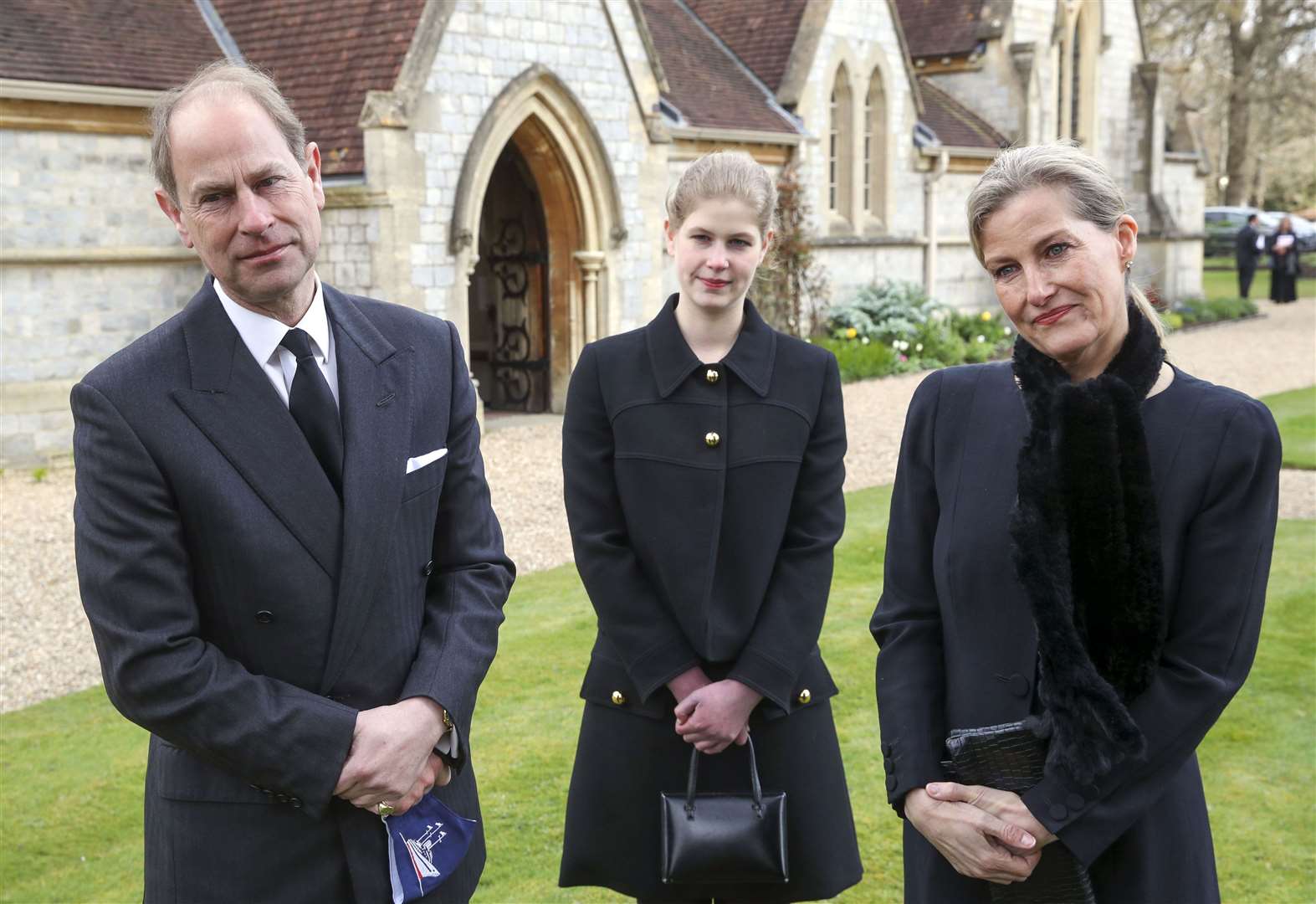 The Earl and Countess of Wessex, with their daughter Lady Louise Windsor, have paid tribute to the duke. Steve Parsons/PA