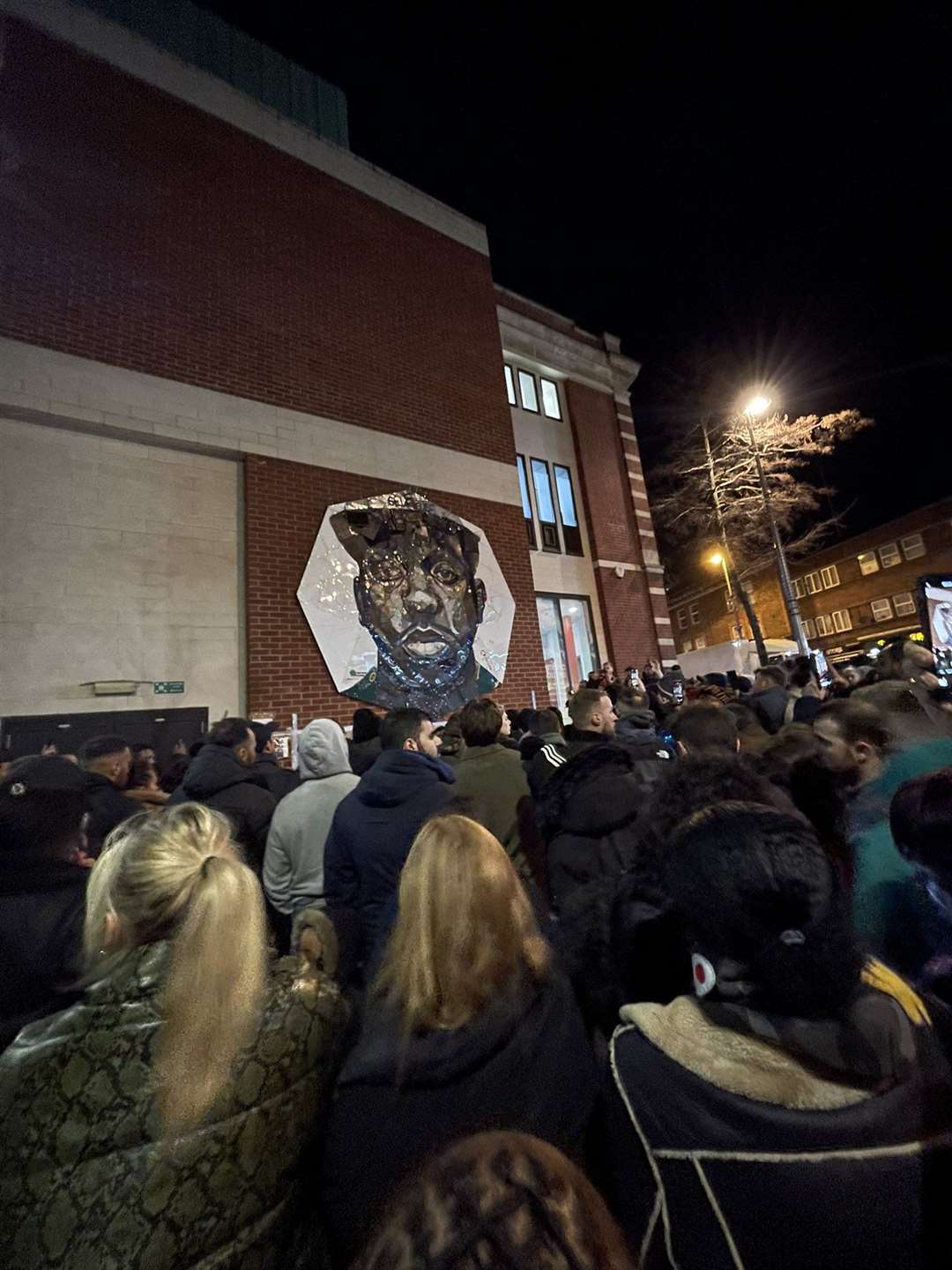 Fans gather at the vigil to pay tribute to Jamal Edwards (Liam Chennells/PA)