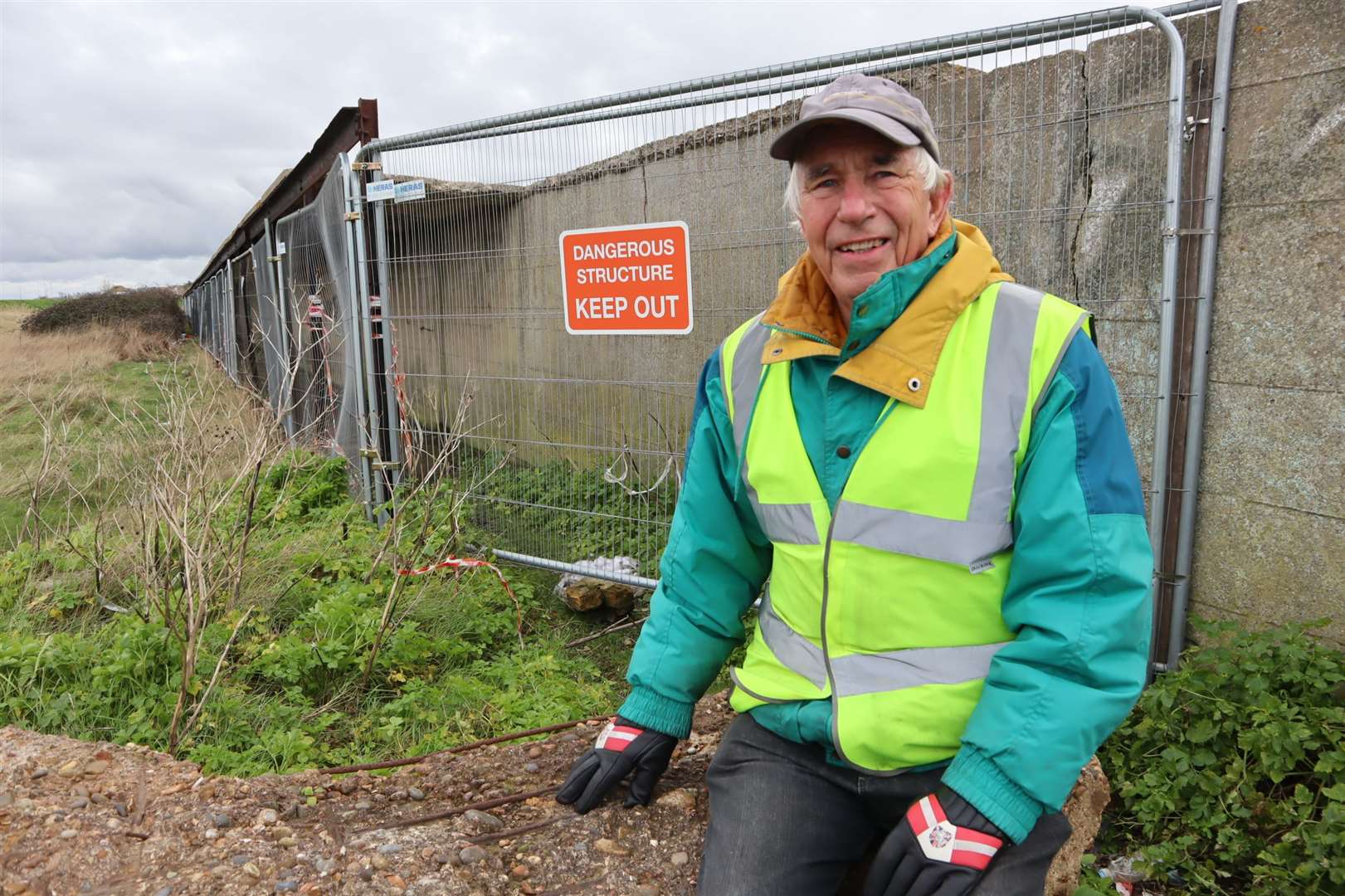 Bernie Watson had plans to build lakeside cabins along the derelict covered way between Sheerness and Minster on the Isle of Sheppey