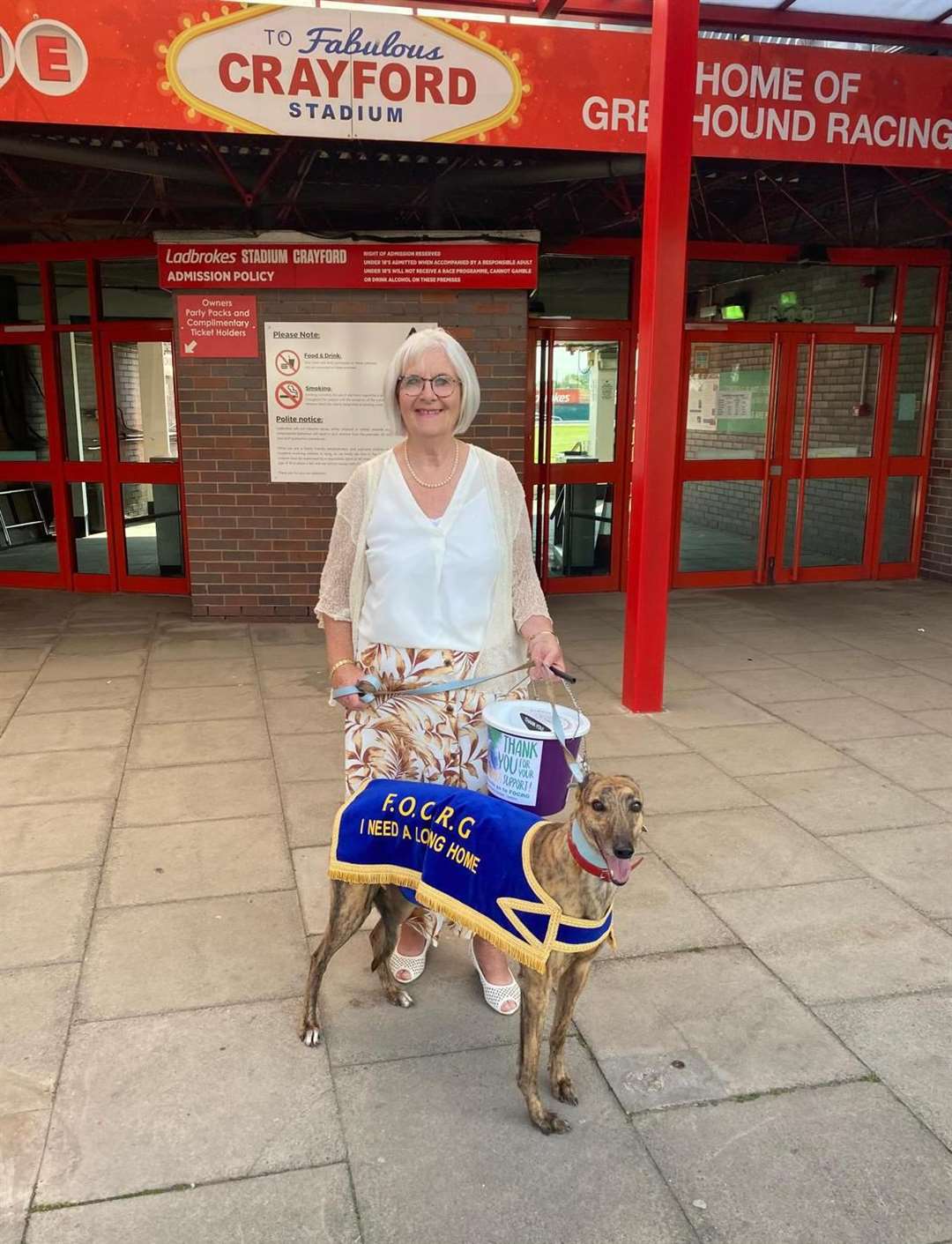 Diana Illingworth now helps to find homes for ex-racers at Crayford. Photo: Diana Illingworth