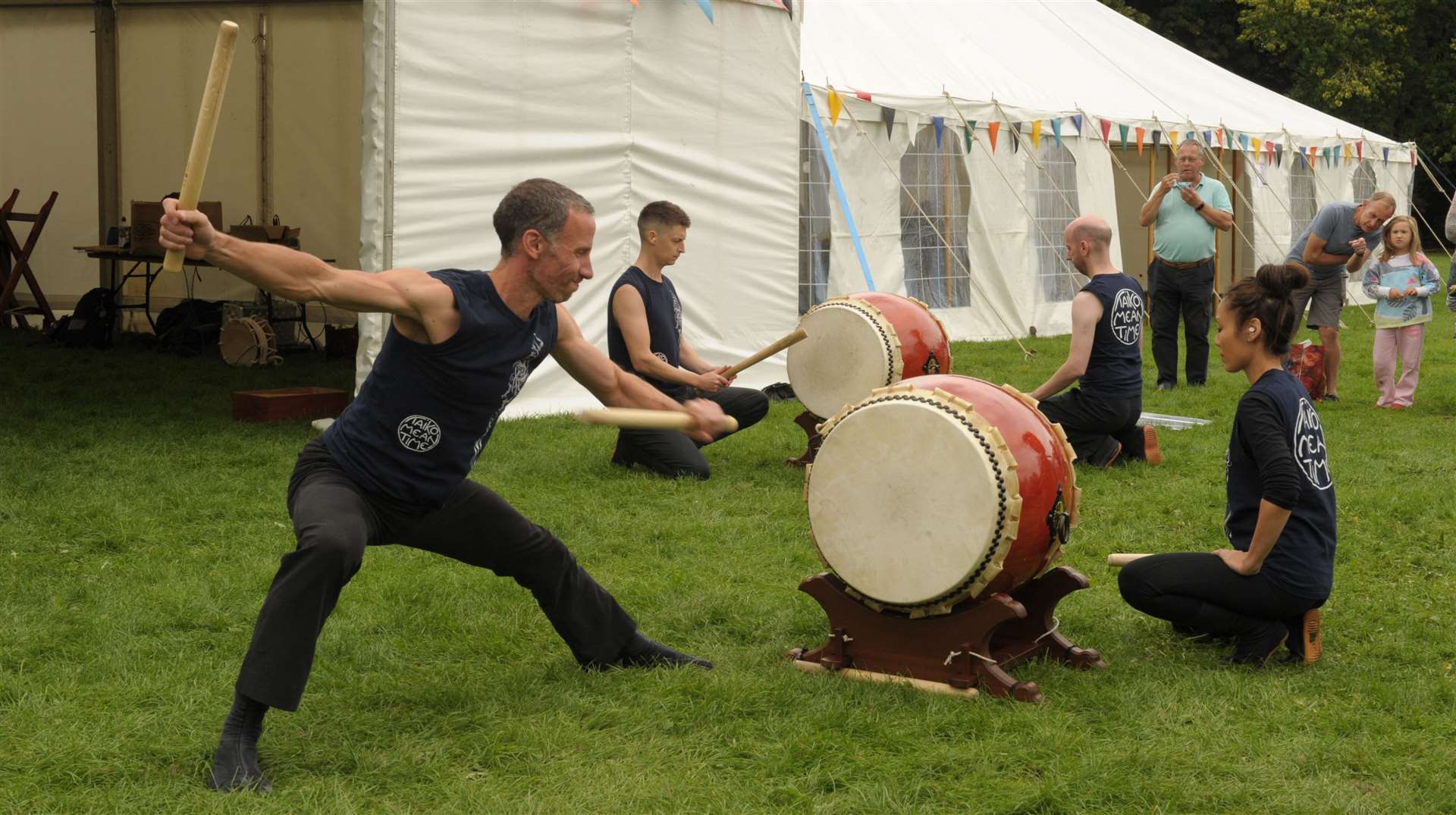 Drumming at the Will Adams festival Picture: Steve Crispe