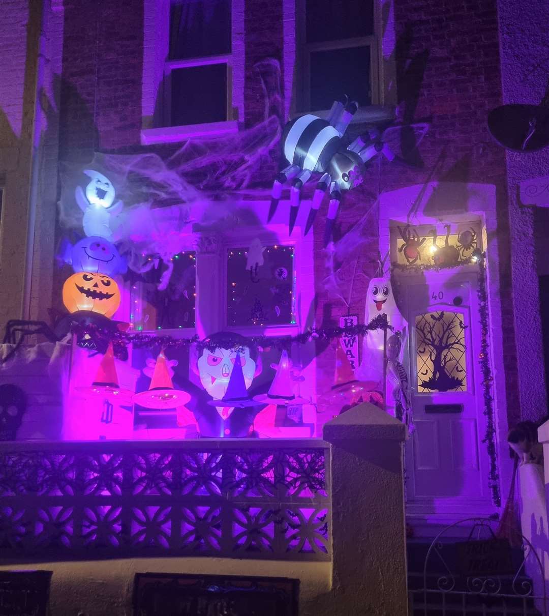 Shona's Halloween display to raise money for GOSH. Picture: Shona Boyle