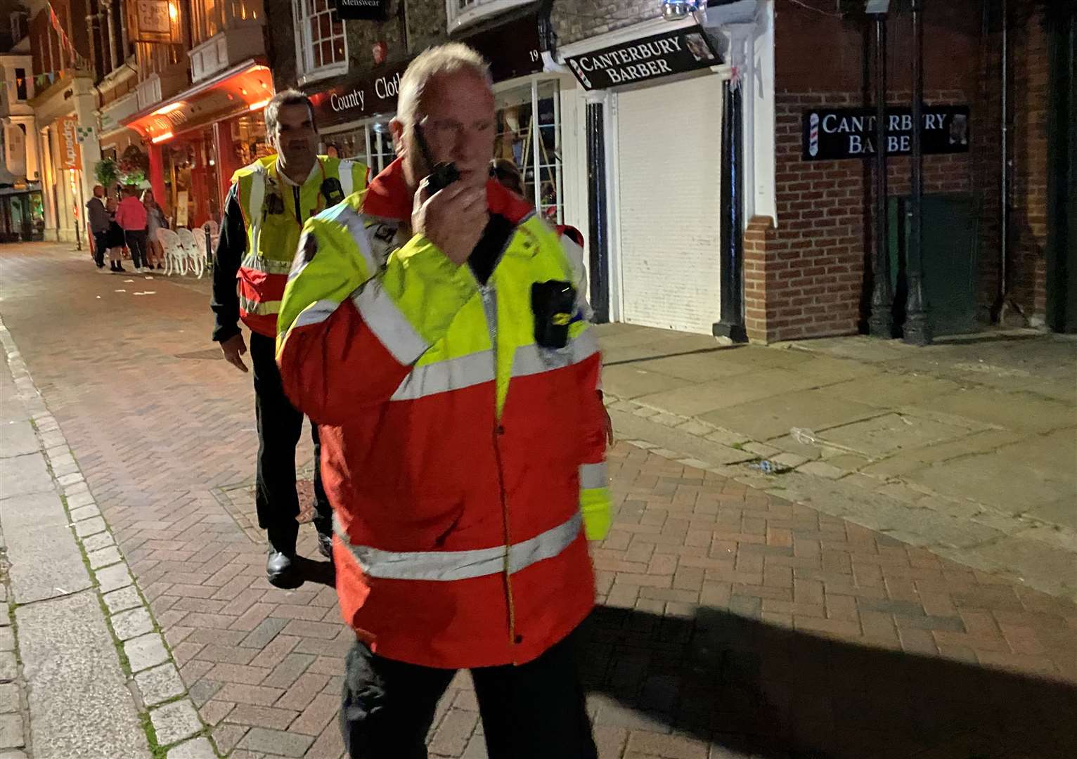 David Turner has been patrolling with the street marshals in Canterbury for four years