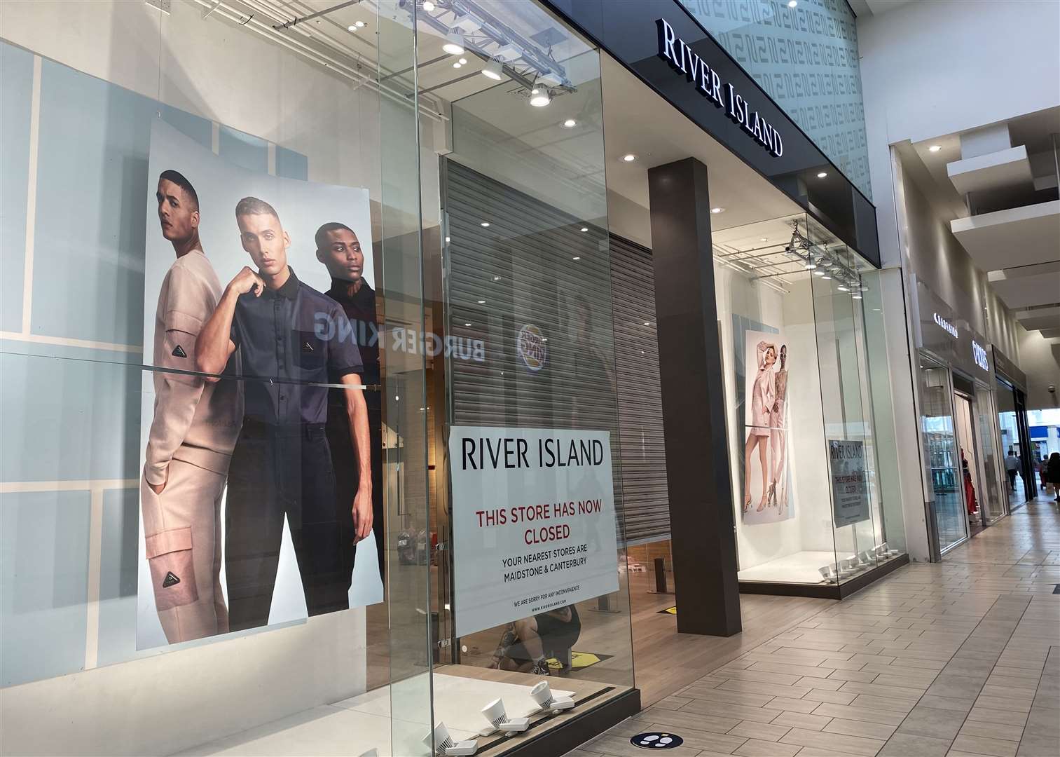 River Island closed its Ashford store last August, and the unit has remained empty since. Picture: Steve Salter
