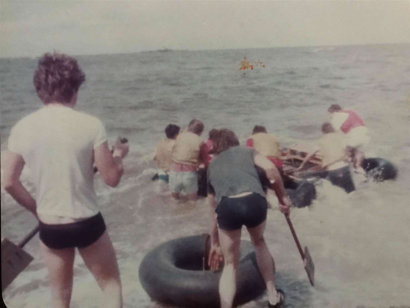 The raft race would have seen teams and businesses take to the sea in homemade boats