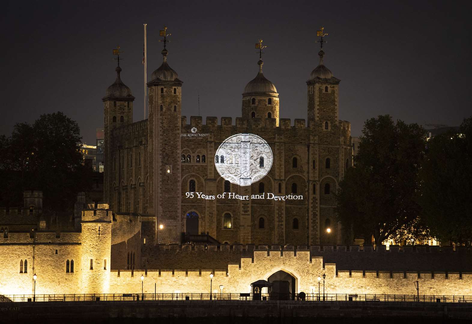 The 95th birthday coin (Doug Peters/PA)