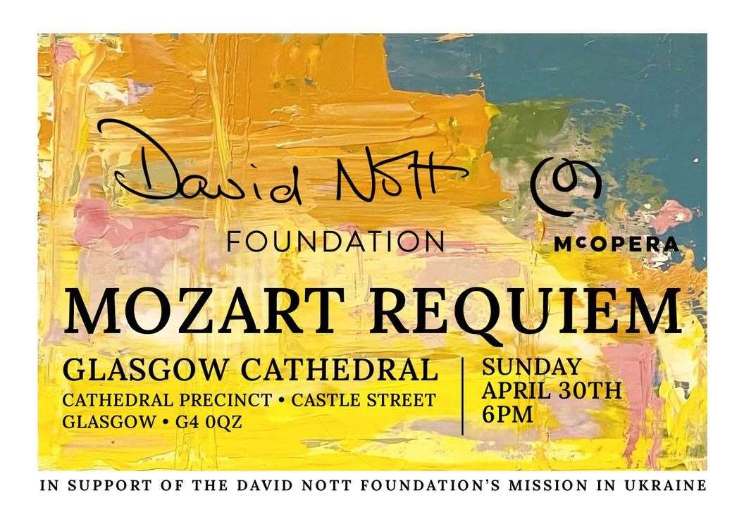 Graphic for Mozart requiem (Kirsty Matheson Art/PA)