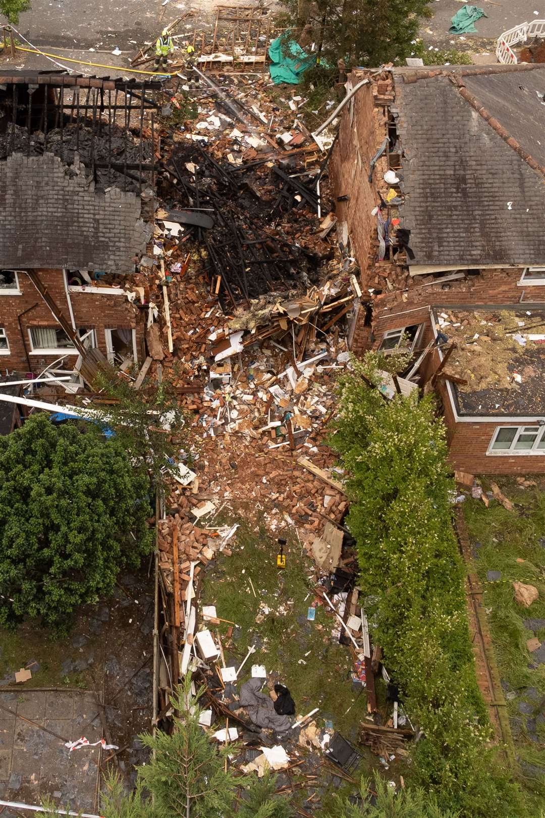 The scene in Dulwich Road, Kingstanding, where Good Samaritans rescued a man (Joe Giddens/PA)