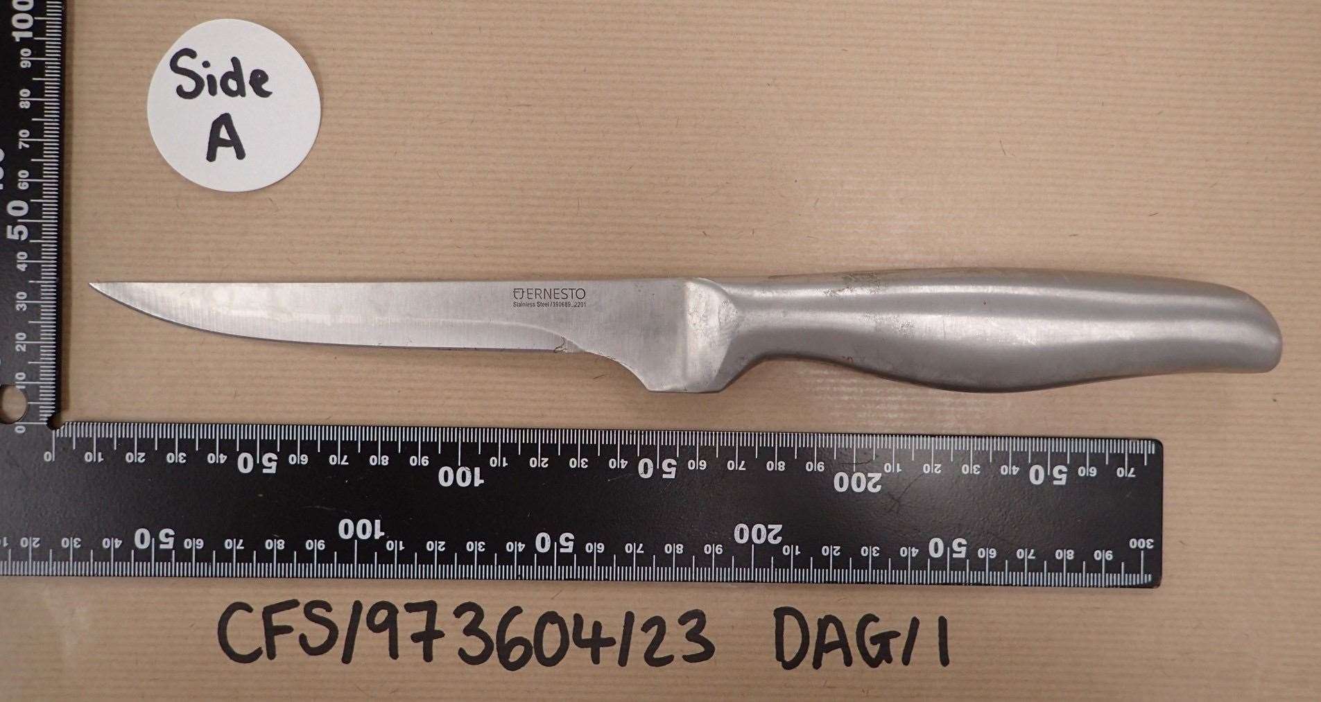 The knife Cameron Davis used to murder Lorna England (Devon and Cornwall Police/PA)