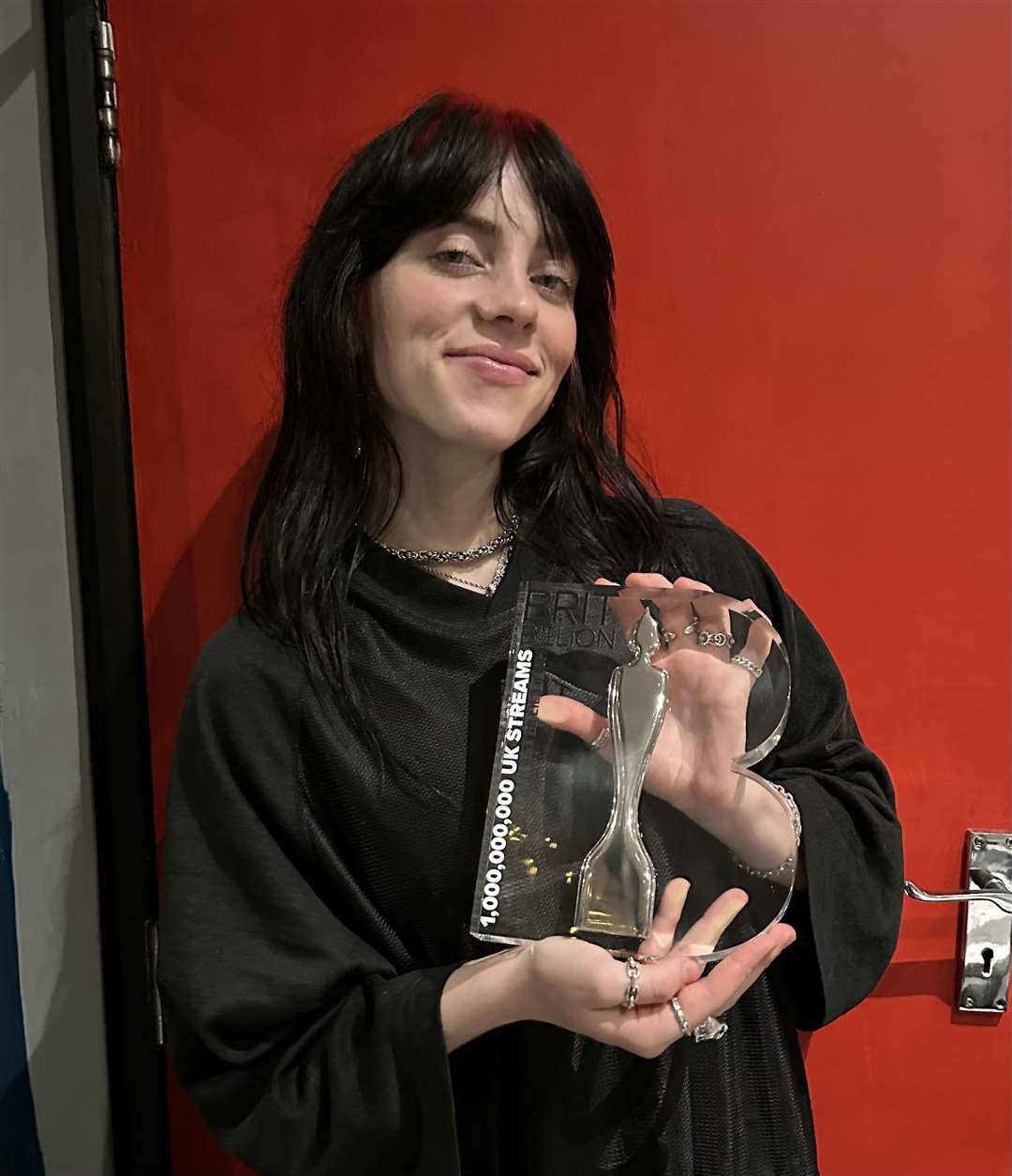 Billie Eilish is the latest artist to be recognised with a Brit Billion award (Polydor/PA)