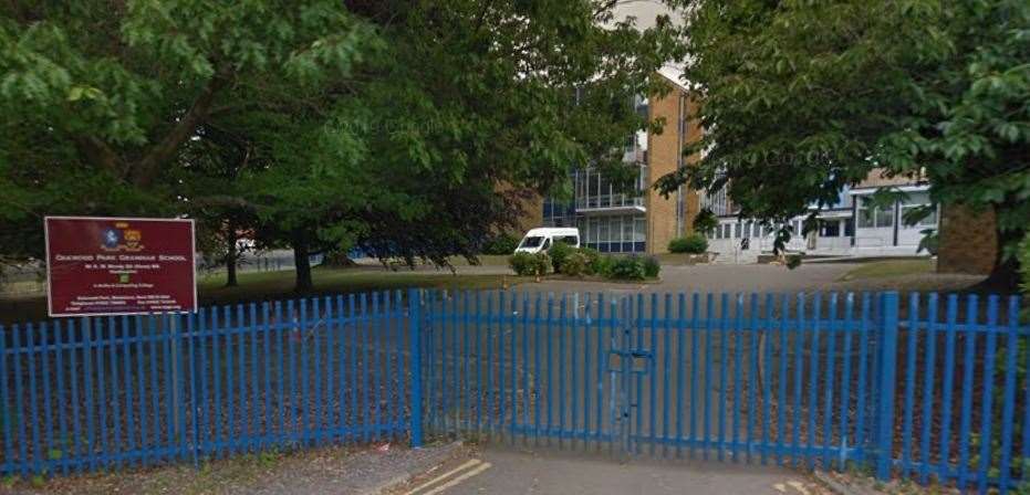 Oakwood Park Grammar School in Maidstone continues to run as normal while the head teacher isolates Picture: Google street view