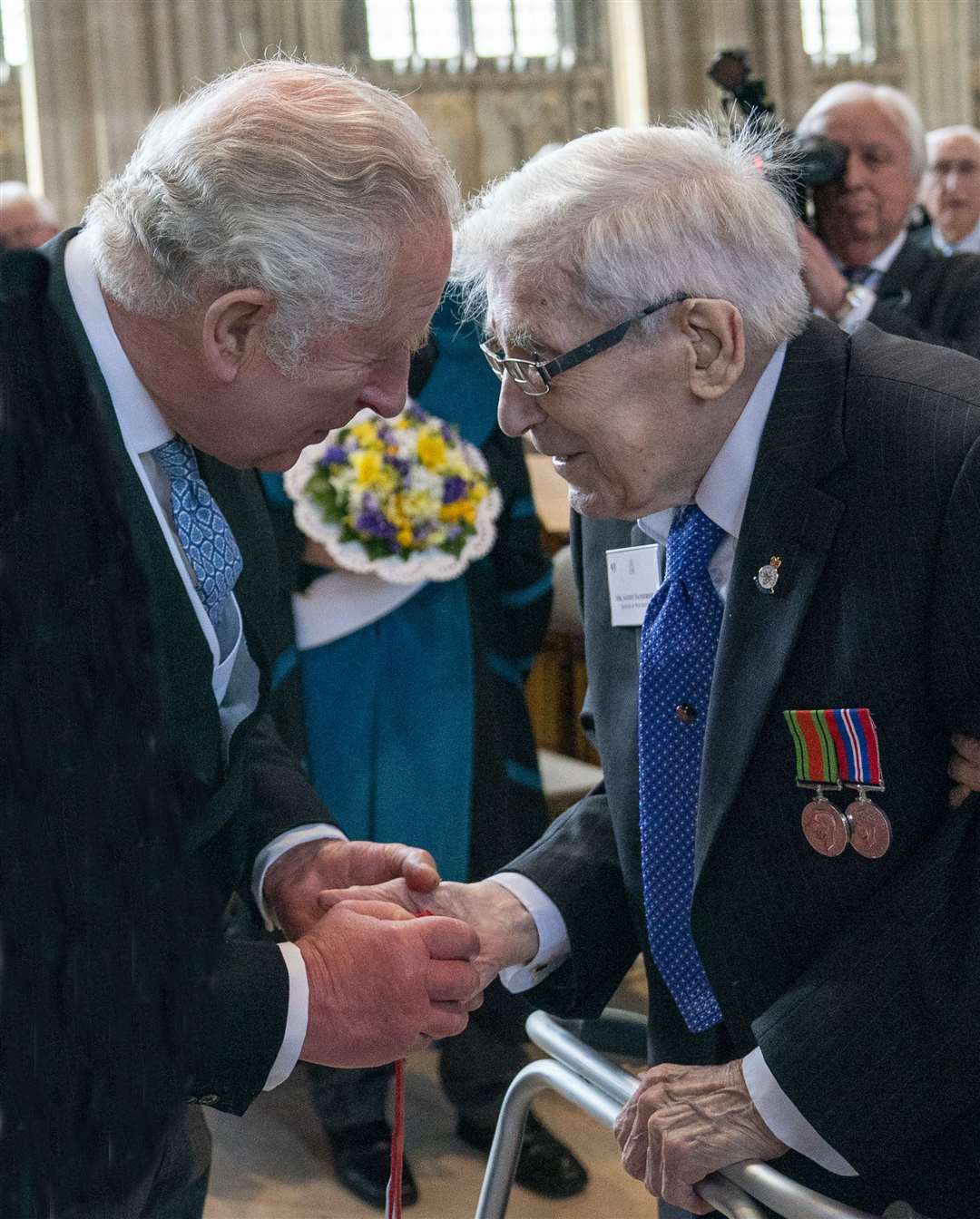 Charles at the Royal Maundy Service at St George’s Chapel, Windsor in April 2022 (Arthur Edwards/The Sun/PA)