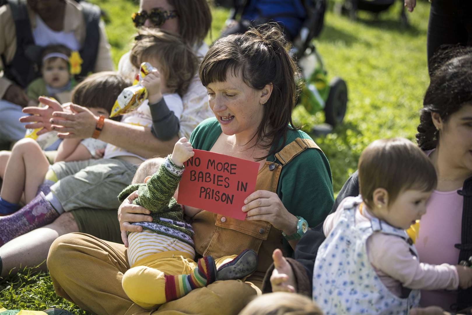 Mel Evans, of No Babies Behind Bars campaign group (Elizabeth Dalziel/PA)