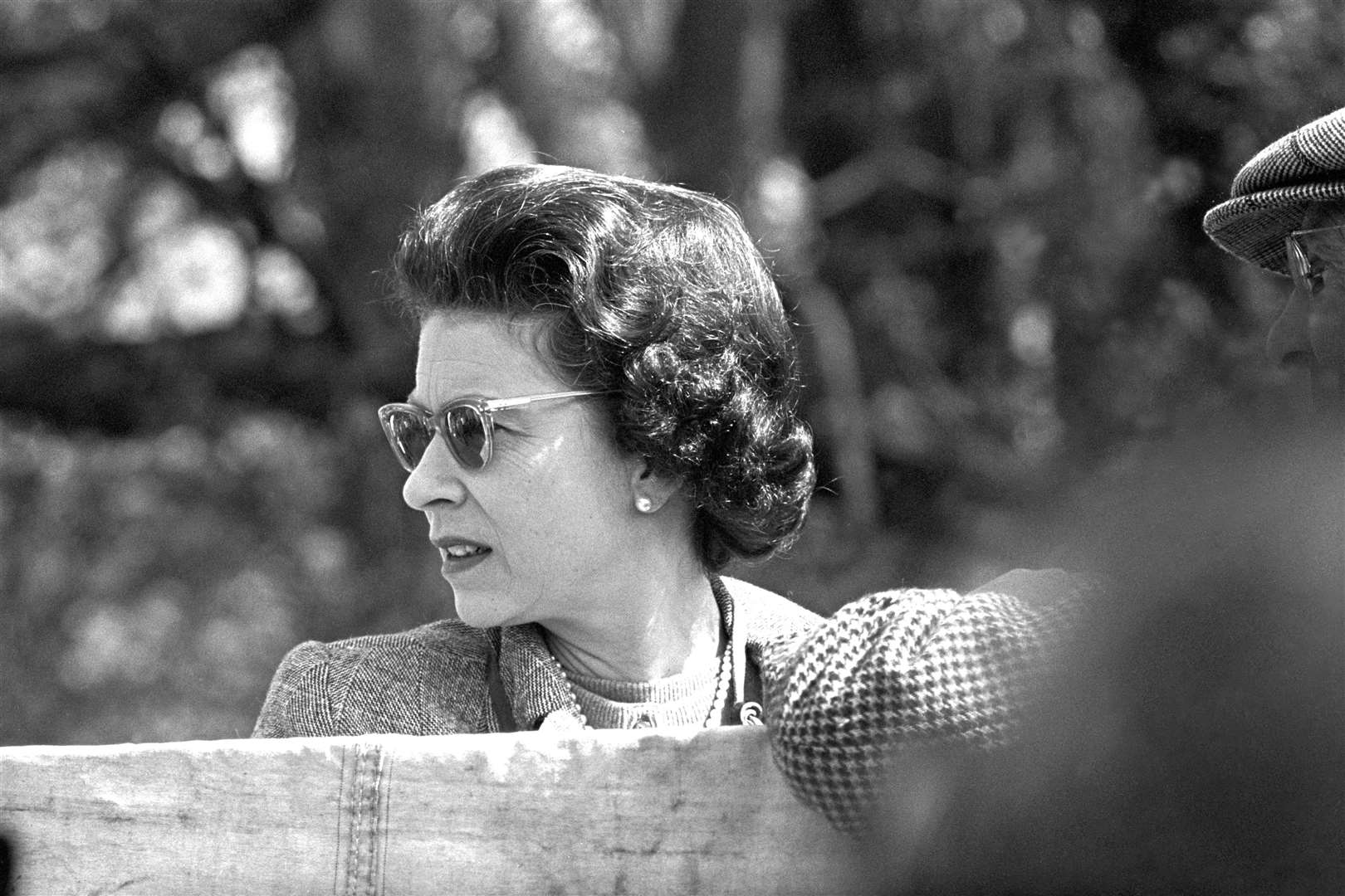 The Queen at Badminton Horse Trials during the 12 months of filming (PA)