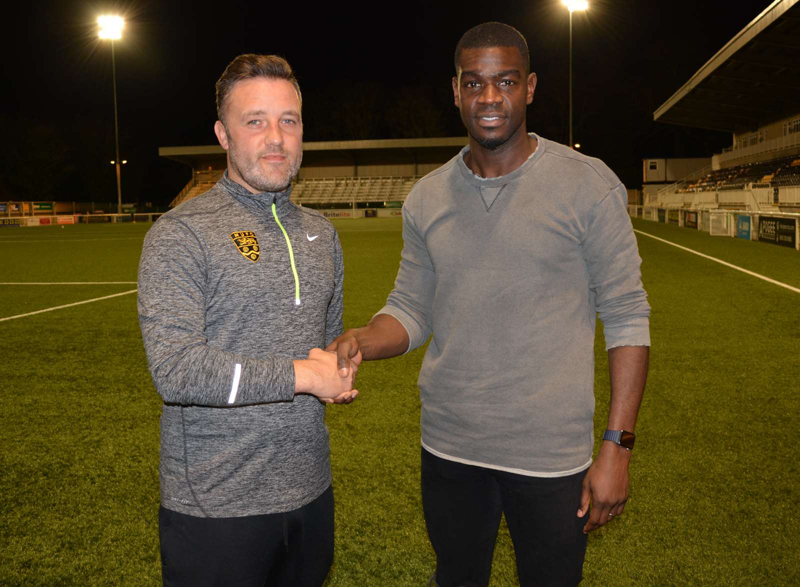 Jay Saunders welcomes Magnus Okuonghae to the Gallagher