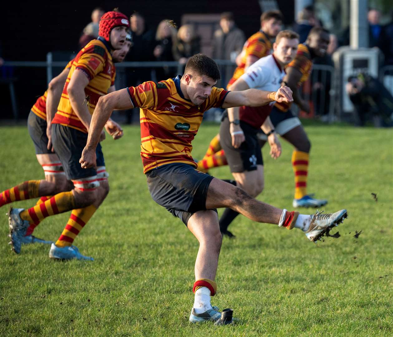 Harrison Fermor in action during Medway's defeat to Beckenham. Picture: Peta Nash