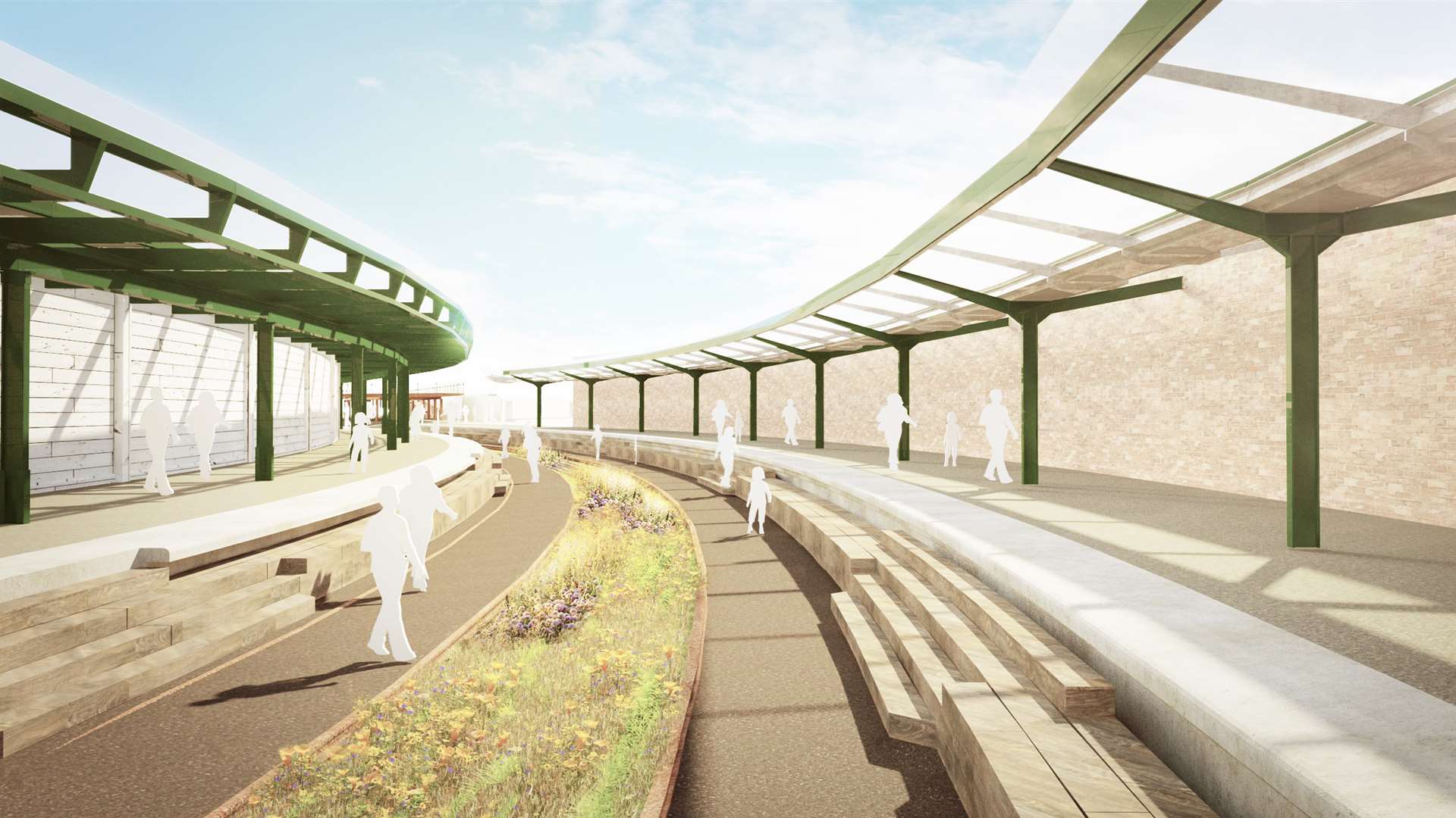 New plans revealed for the restoration of the old Folkestone Harbour Station. Picture: Folkestone Harbour Arm