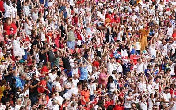 A capacity crowd of 87,192 watched the final at Wembley. Picture: PA Images / Joe Giddens