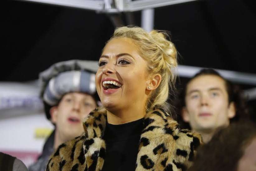 Chloe Paige from X Factor 2015 helped turn on the Christmas lights
