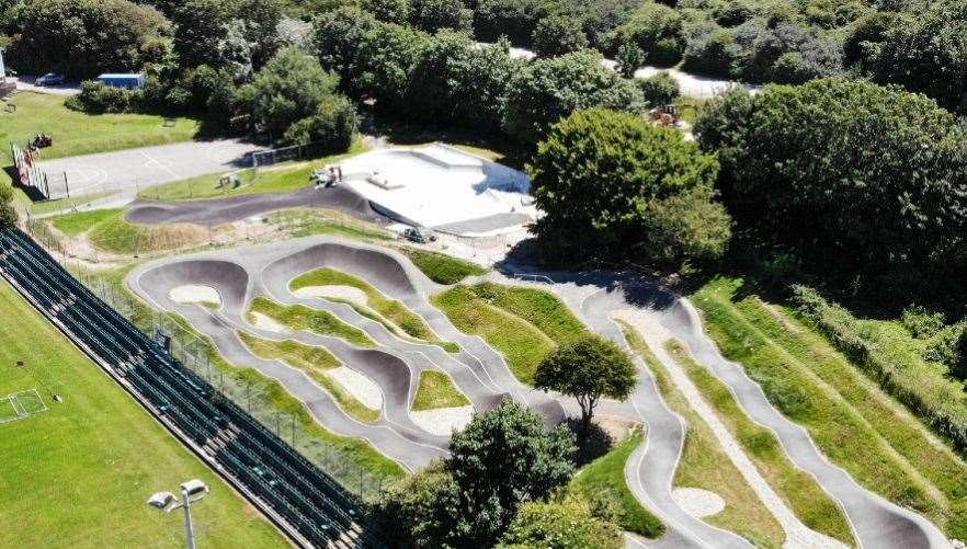 A similar bike trail and skate park project was completed by contractors Clark and Kent Ltd in Newhaven in 2019. Picture credit: Clark and Kent Contractors Ltd