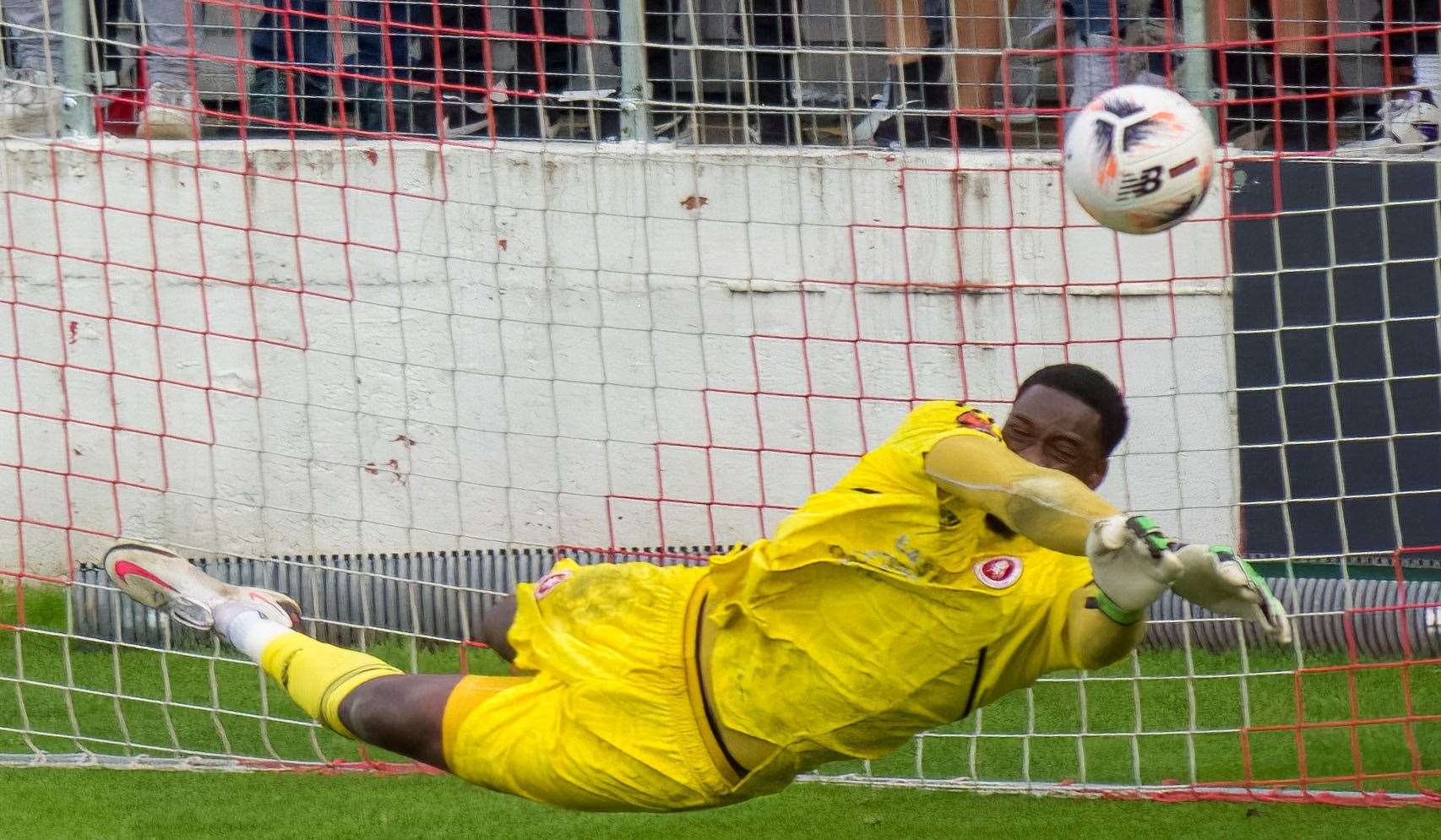 Goalkeeper Kai McKenzie-Lyle – has signed for Folkestone. Picture: Ed Miller/EUFC