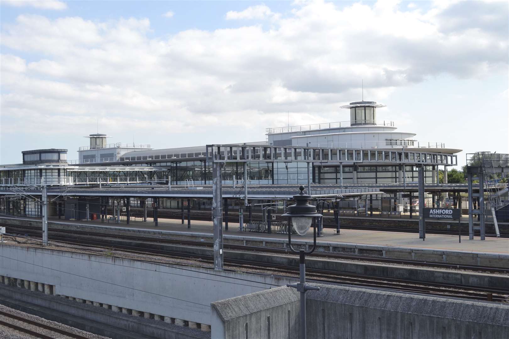 A man has been seen on the tracks at Ashford International station