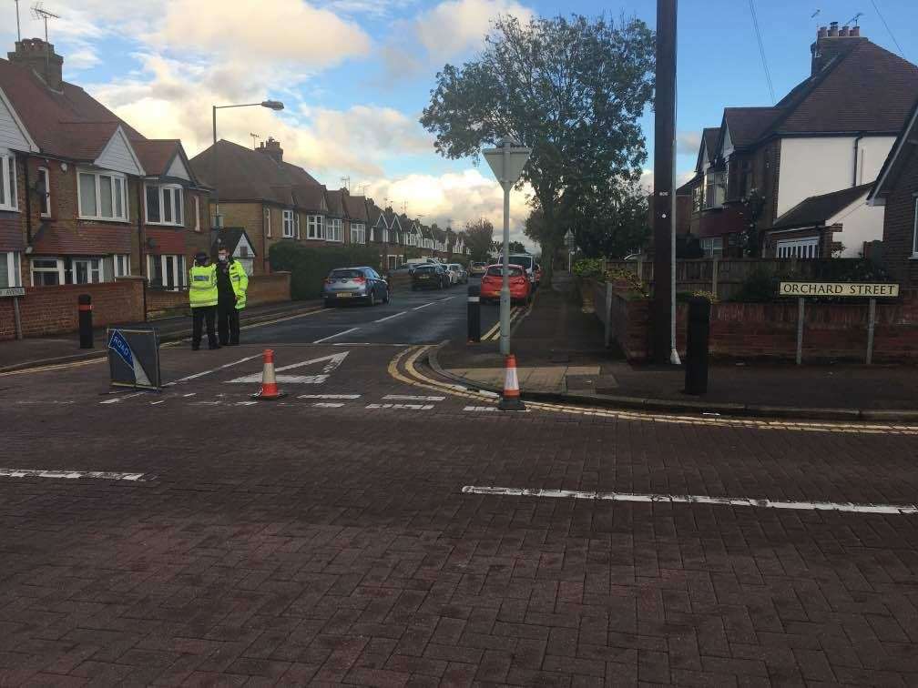 Police and paramedics were called to the incident in Broadview Avenue, Rainham