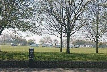 Travellers on Great Lines park near Gillingham. Picture by Luke Collishaw (8928324)