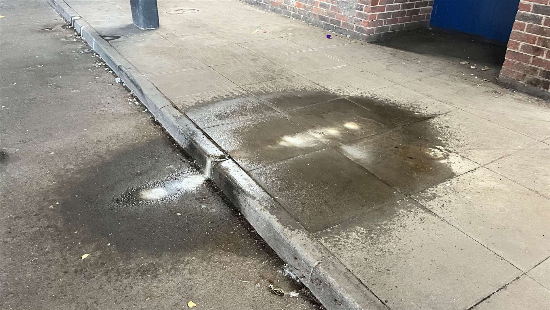 Repairs to remove the formations have not worked, with puddles covering parts of the car park