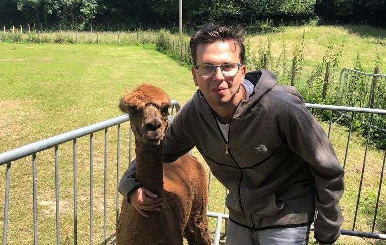 George worked at a farm for people with learning disabilities before he got ill