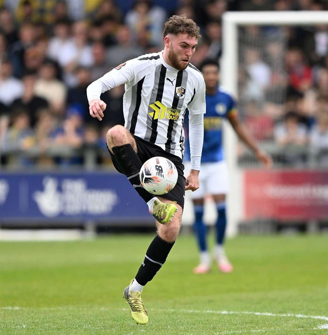 Harvey Bradbury scored six times for Dartford after joining on loan from Dorchester. Picture: Keith Gillard