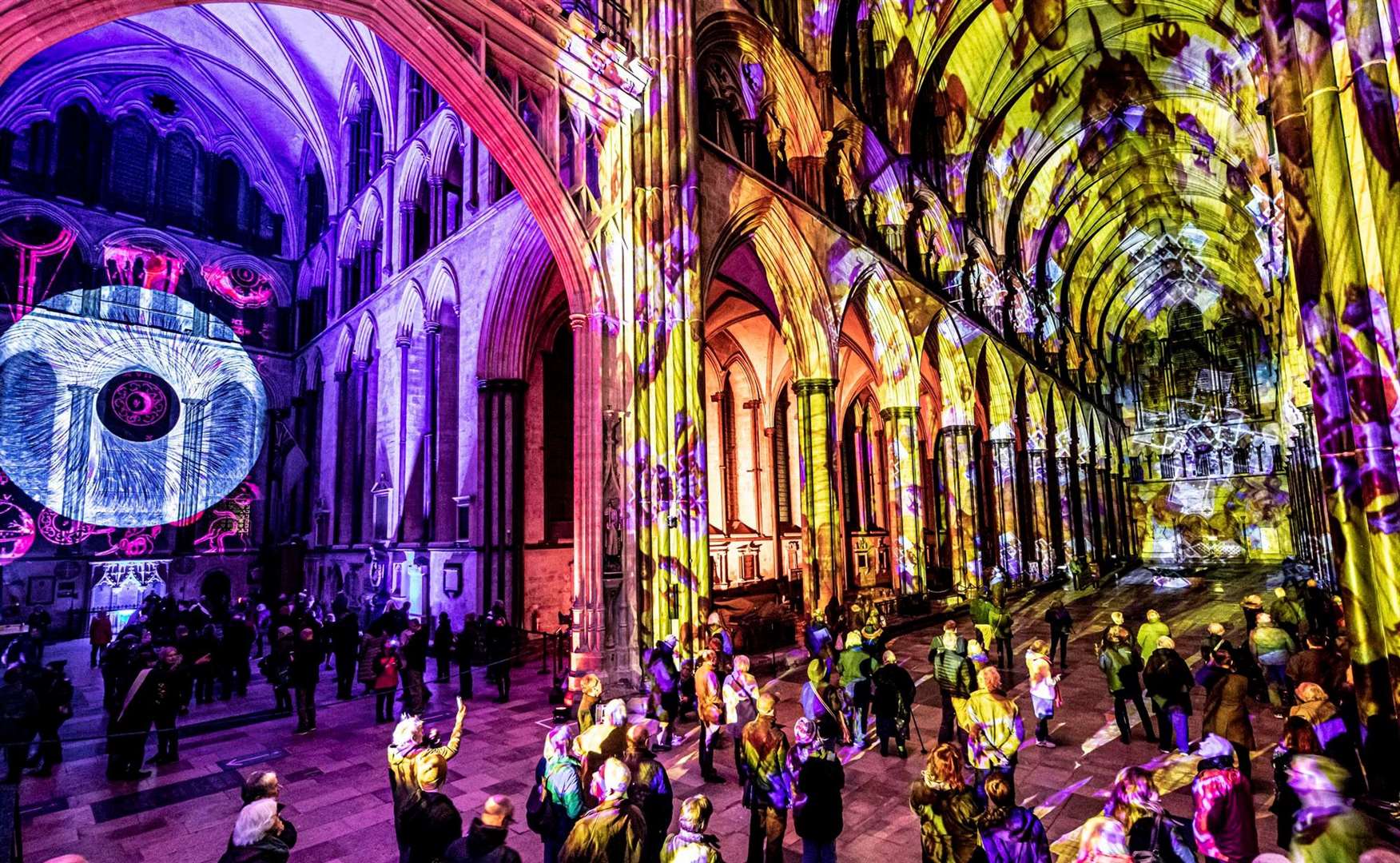 Renaissance, the new light show by Luxmuralis, is coming to Canterbury. Picture: Supplied by the Canterbury Festival