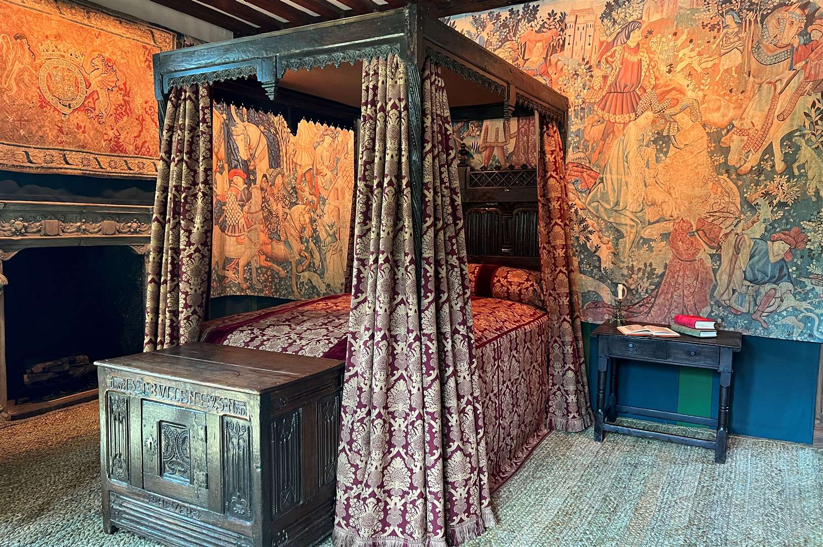 The Best Bedchamber is where historians believe Anne Boleyn would have read love letters from her future husband, King Henry VIII. Picture: Hever Castle and Gardens