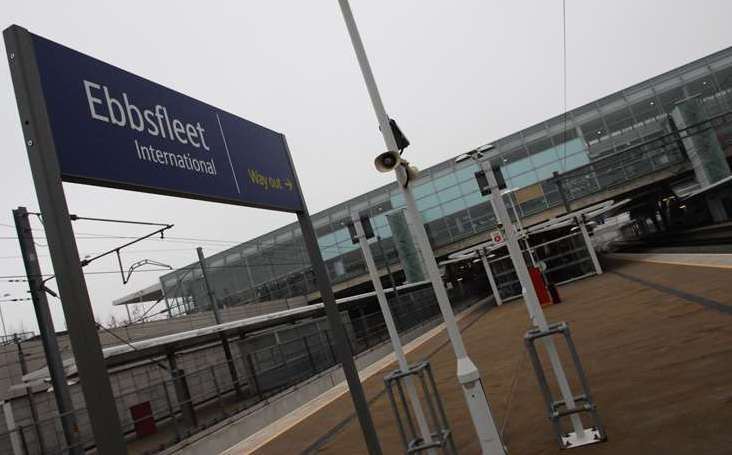 Ebbsfleet International is the other Kent station which has seen Eurostar services stopped. Picture: Nick Johnson