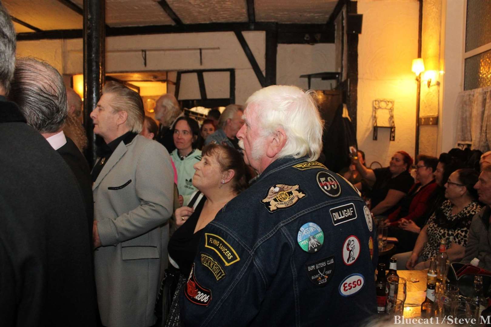 Rock 'n' roll fans gathered to see the Strood Prince of Wales pub out on its final night. Picture: Steve Mullane