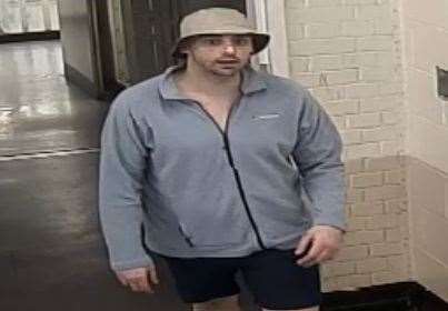 A CCTV image of Craig Braham, who has been given extra jail time. Picture: Kent Police