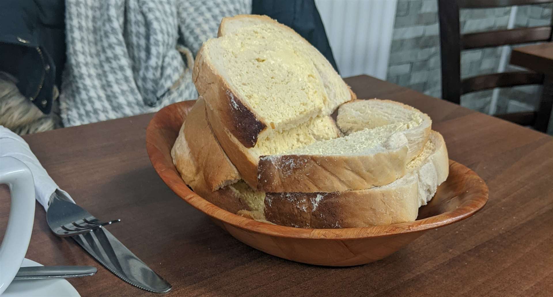 A mountain of bread is never a bad thing