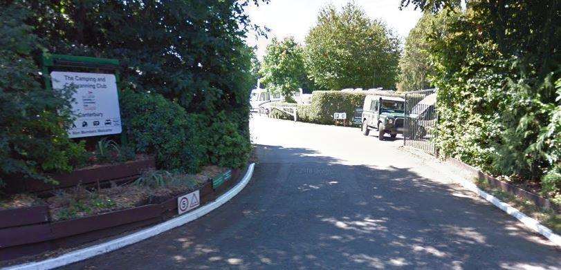 The Canterbury Camping and Caravanning Club in Bekesbourne Lane. Google Street View