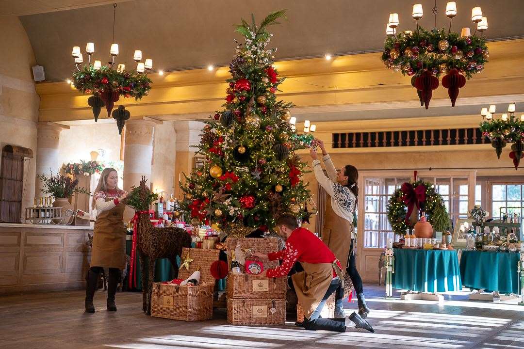 Highgrove dressed for Christmas visitors (Ben Birchall/PA)