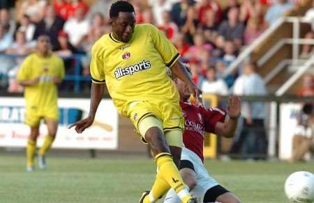 FLYING START: Charlton's Jason Euell scores the first of his two goals. Picture: GRANT FALVEY