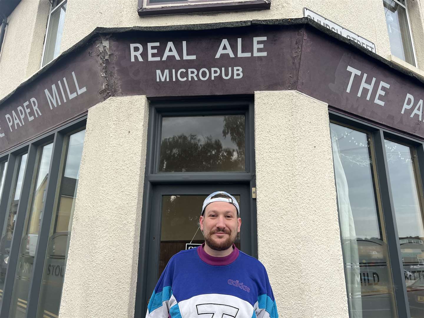 Harvey Melia, 31, from The Paper Mill micro-pub in Sittingbourne