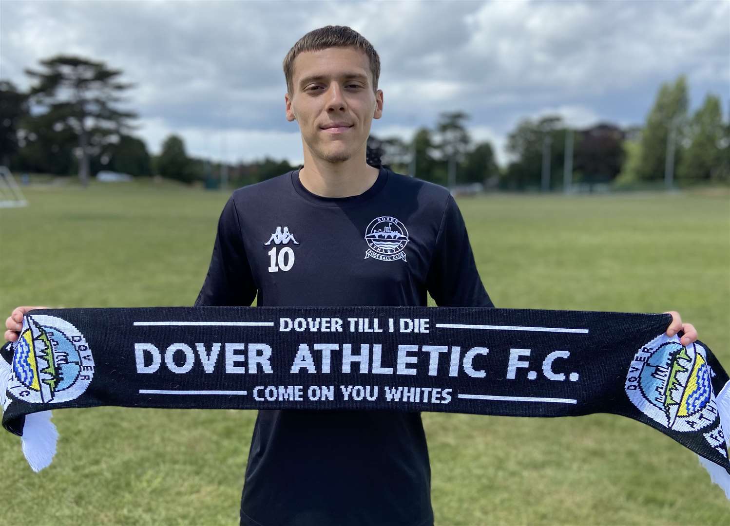 Dover have retained the services of midfielder Arjanit Krasniqi. Picture: Richard Harvey / Dover Athletic FC