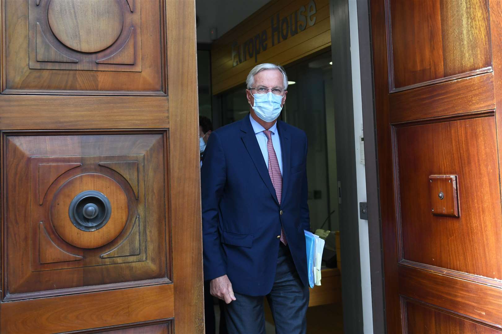 Michel Barnier leaves EU House in London after the latest round of negotiations between the EU and UK (Stefan Rousseau/PA)