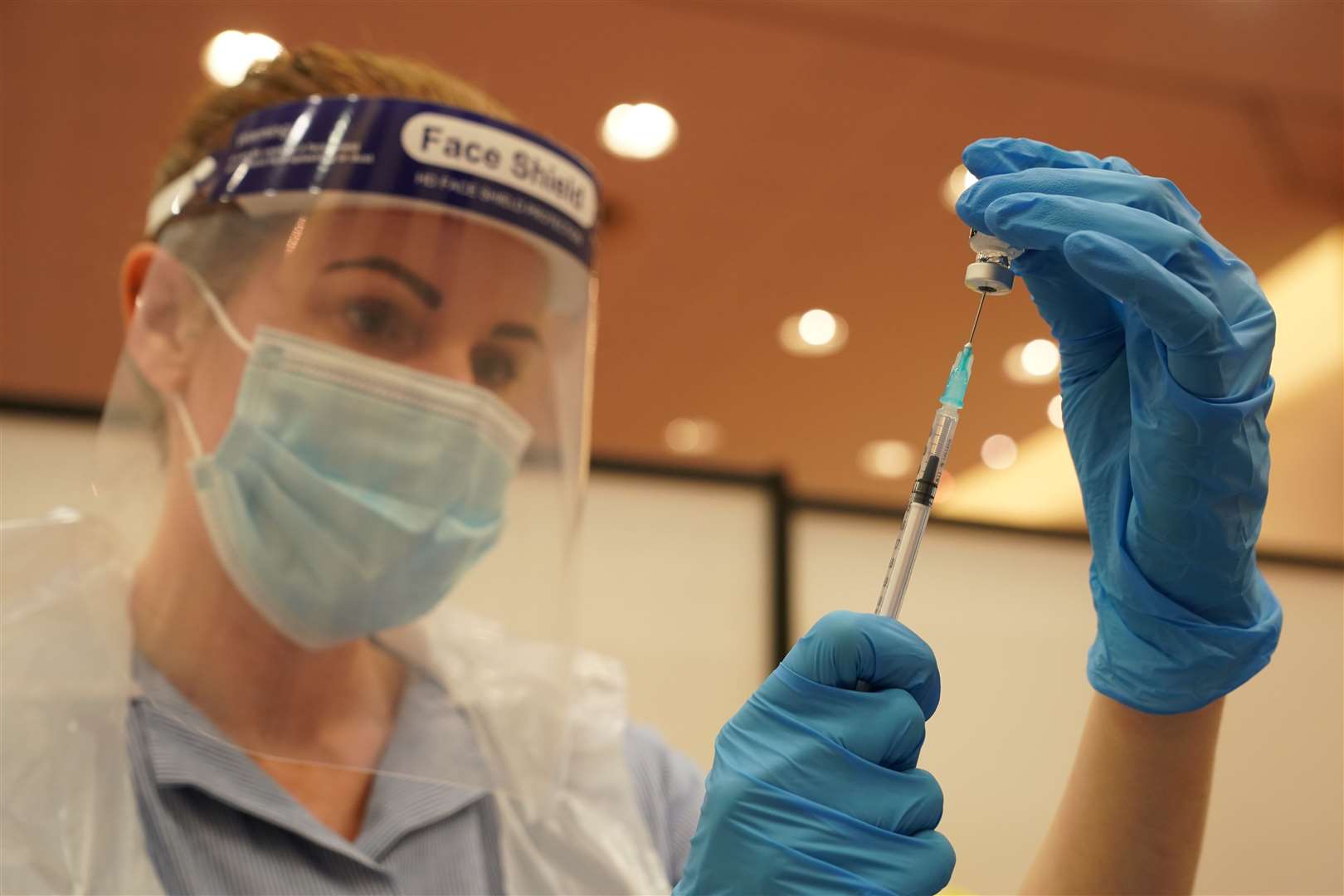 Covid-19 vaccines being prepared for Health and social care workers (Owen Humphreys/PA)