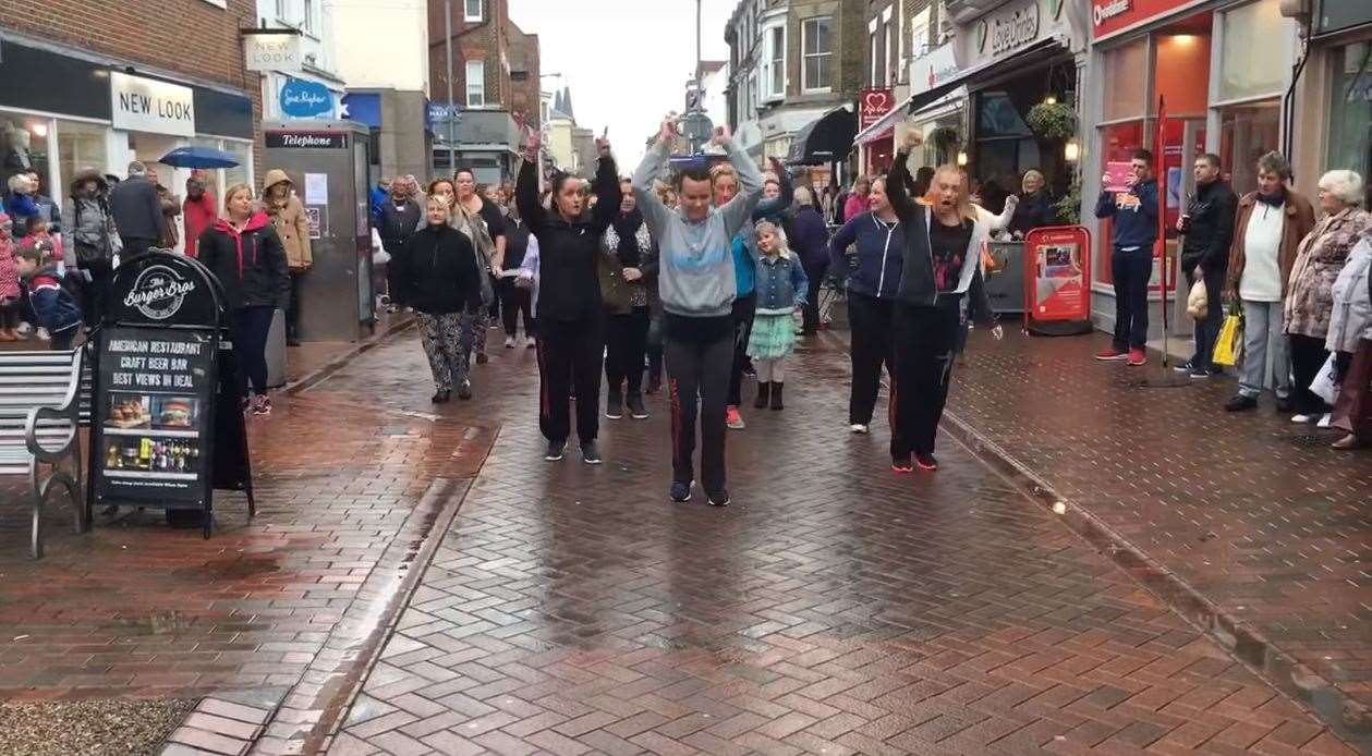 Dance Dynamique Flash Mob In Deal High Street On Saturday