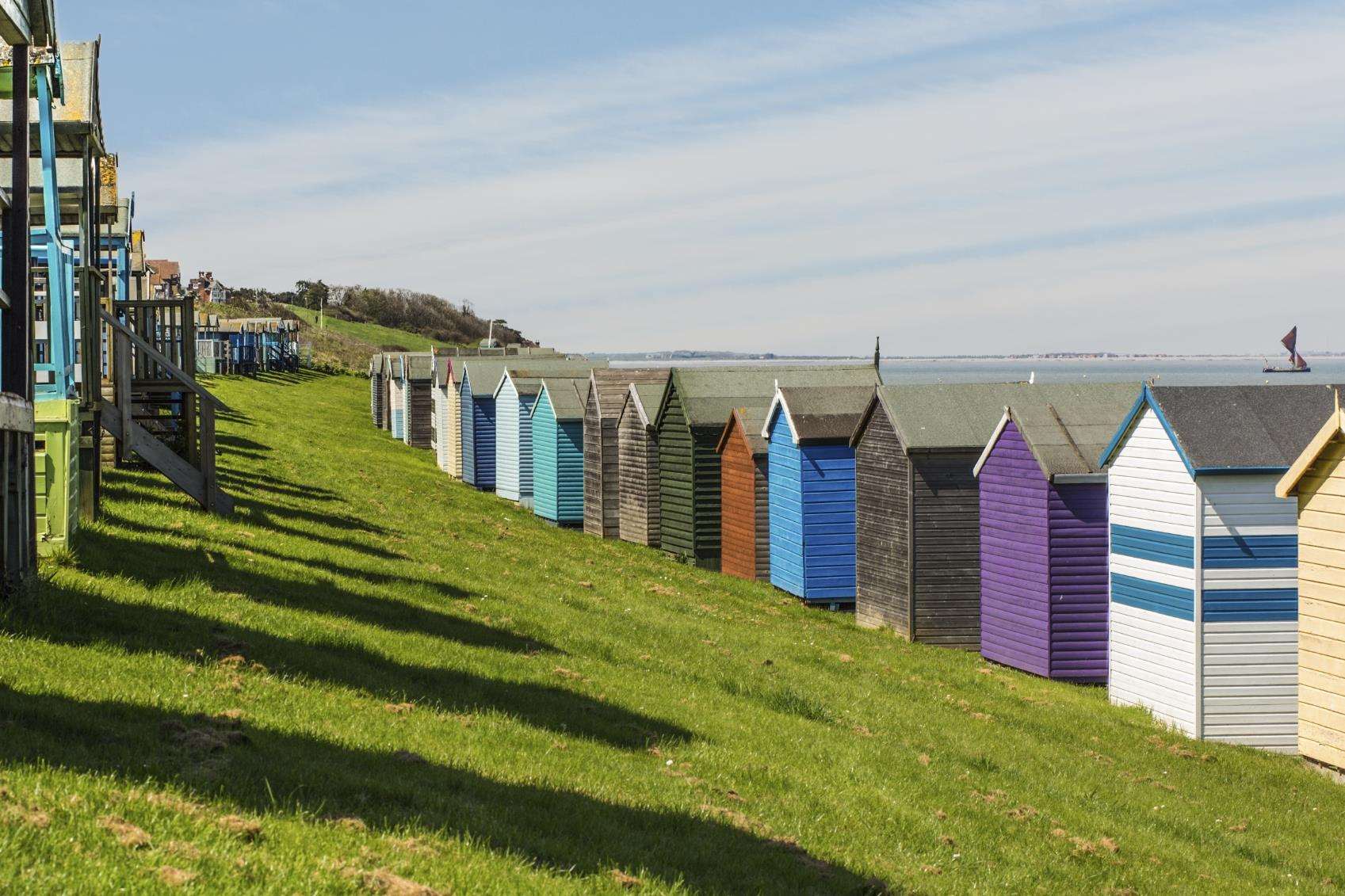 Three Tankerton beach huts were targeted