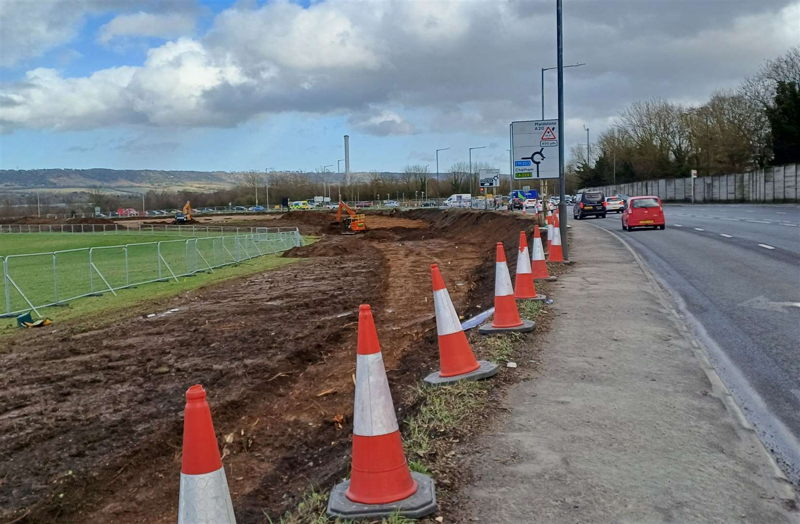 Part of the land next to the junction will also be built upon