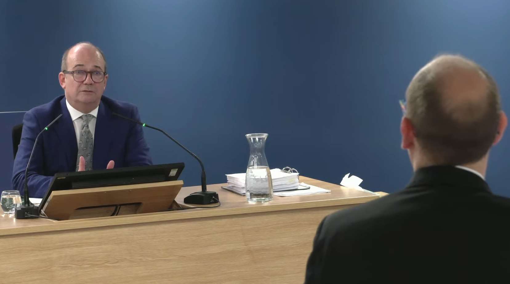 Northern Ireland chief medical officer Sir Michael McBride gives evidence to the UK Covid-19 Inquiry (Covid-19 Inquiry/PA)