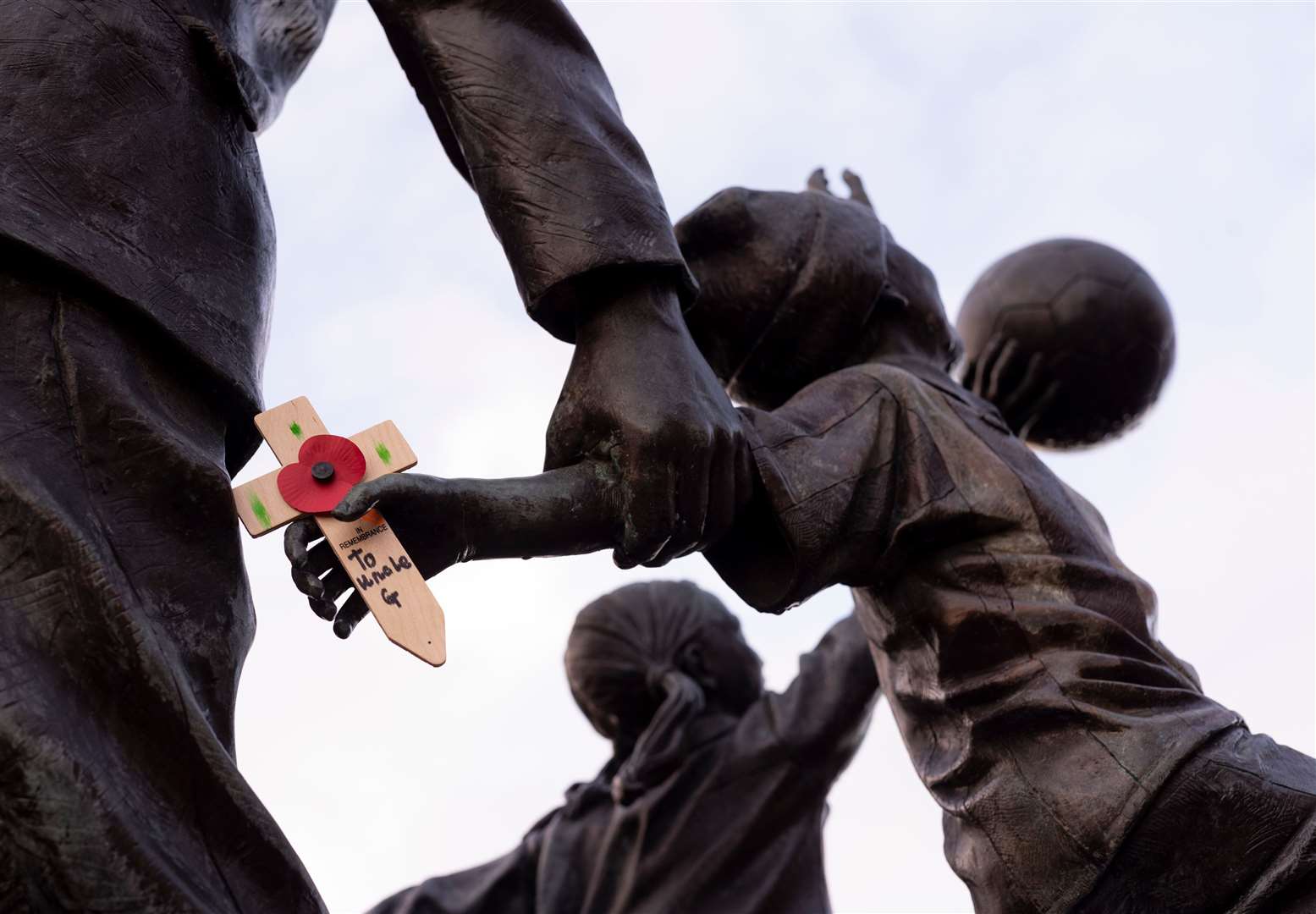 A tribute left outside Sunderland's Stadium of Light ground ahead of their FA Cup tie with Gillingham. Picture: Ady Kerry